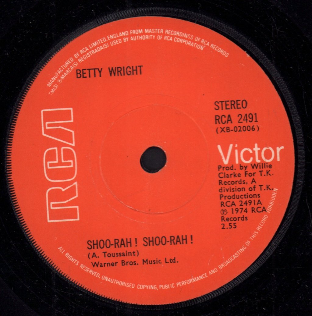 Betty Wright - Shoo Rah Shoo Rah - 7 Inch