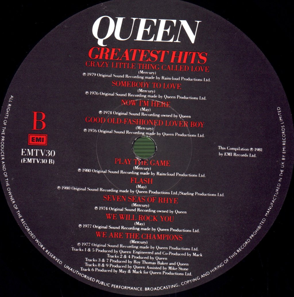 Queen - Greatest Hits - Lp