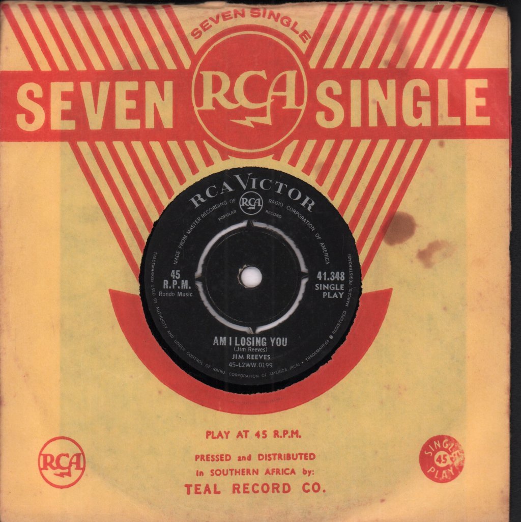 Jim Reeves - Am I Losing You - 7 Inch