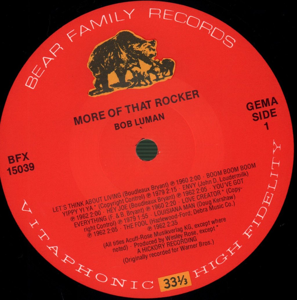 Bob Luman - More Of That Rocker - Lp