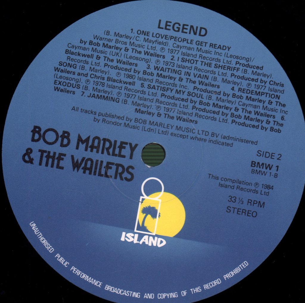 Bob Marley And The Wailers - Legend - Lp