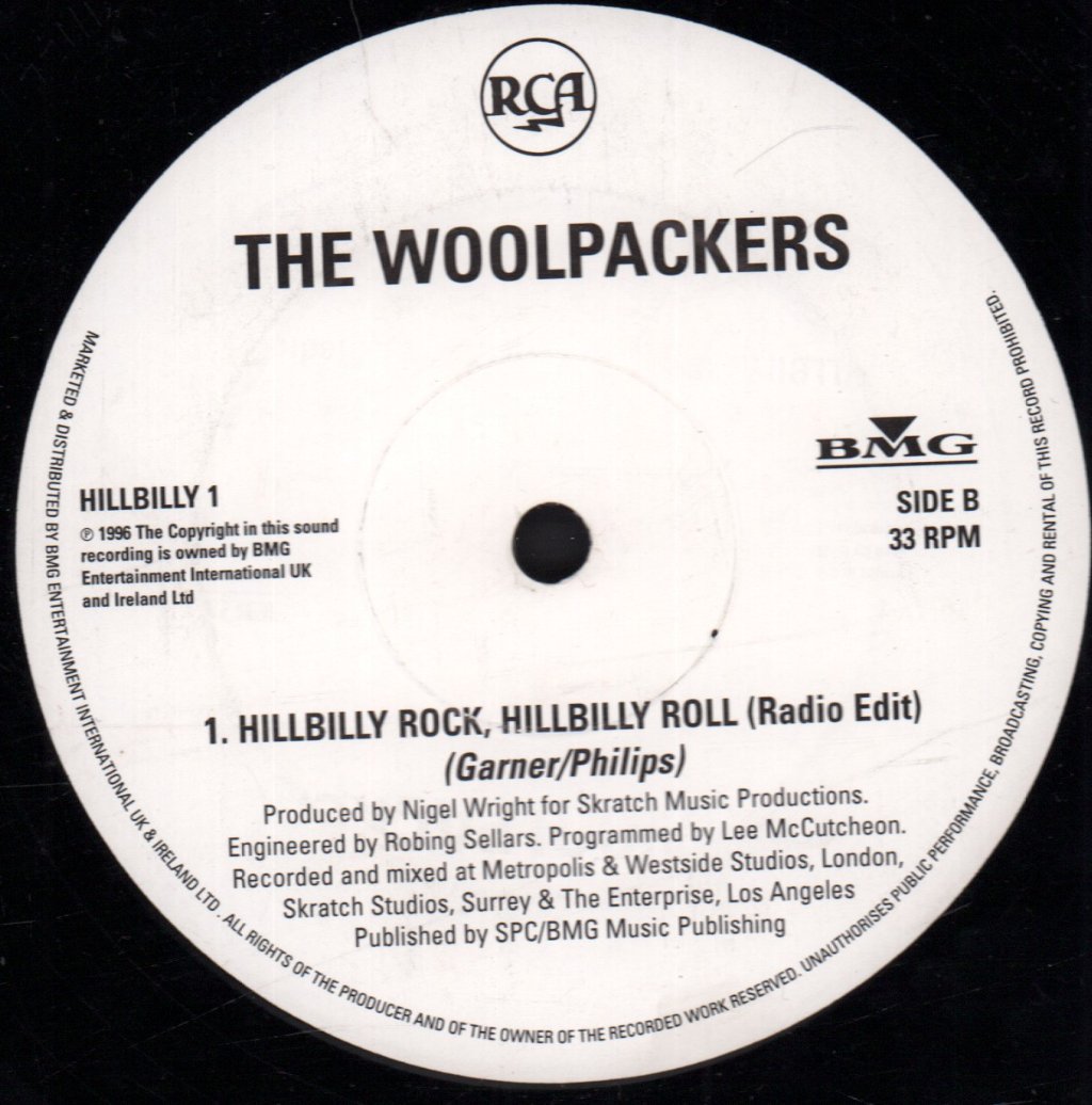 Woolpackers - Hillbilly Rock, Hillbilly Roll - 12 Inch