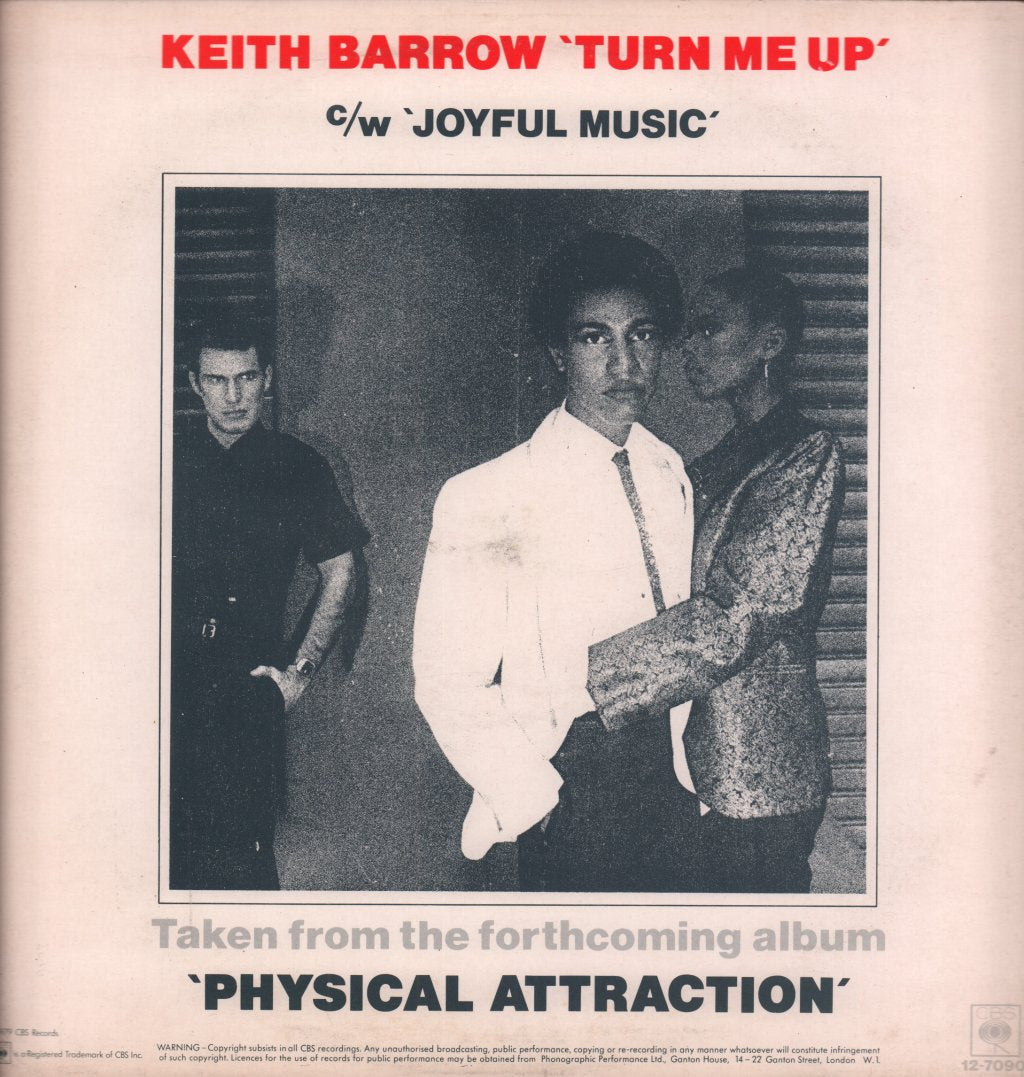 Keith Barrow - Turn Me Up - 12 Inch