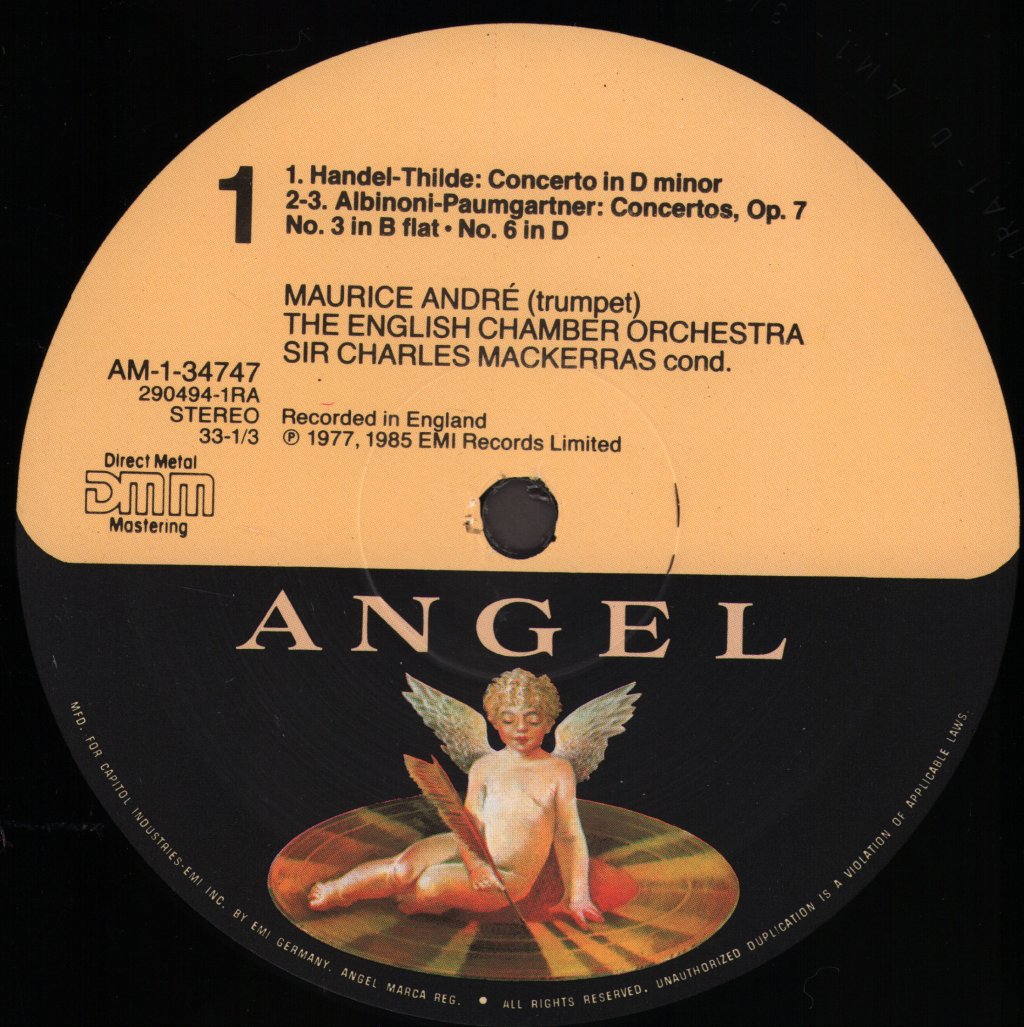 Maurice Andre / Sir Charles Mackerras / English Chamber Orchestra - Trumpet Concertos - Lp