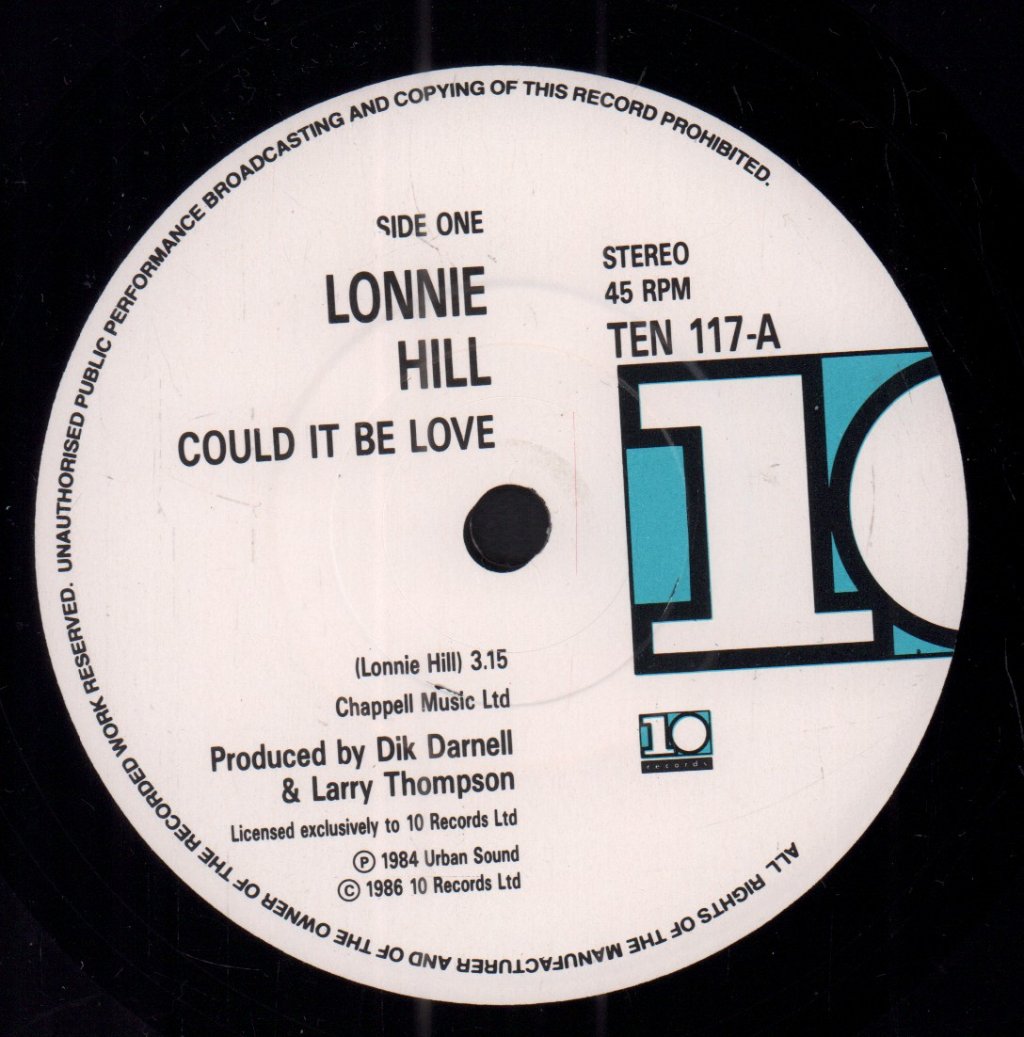 Lonnie Hill - Could It Be Love - 7 Inch
