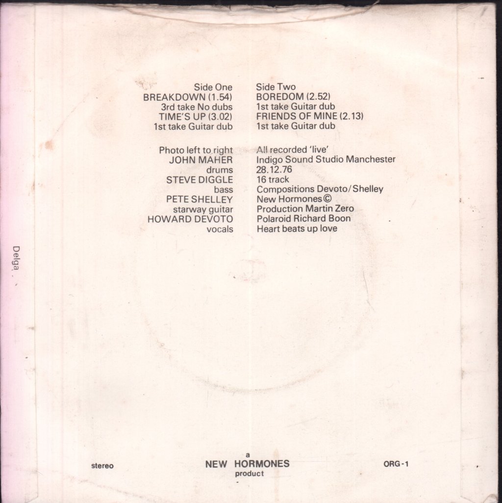 Buzzcocks - Spiral Scratch - 7 Inch