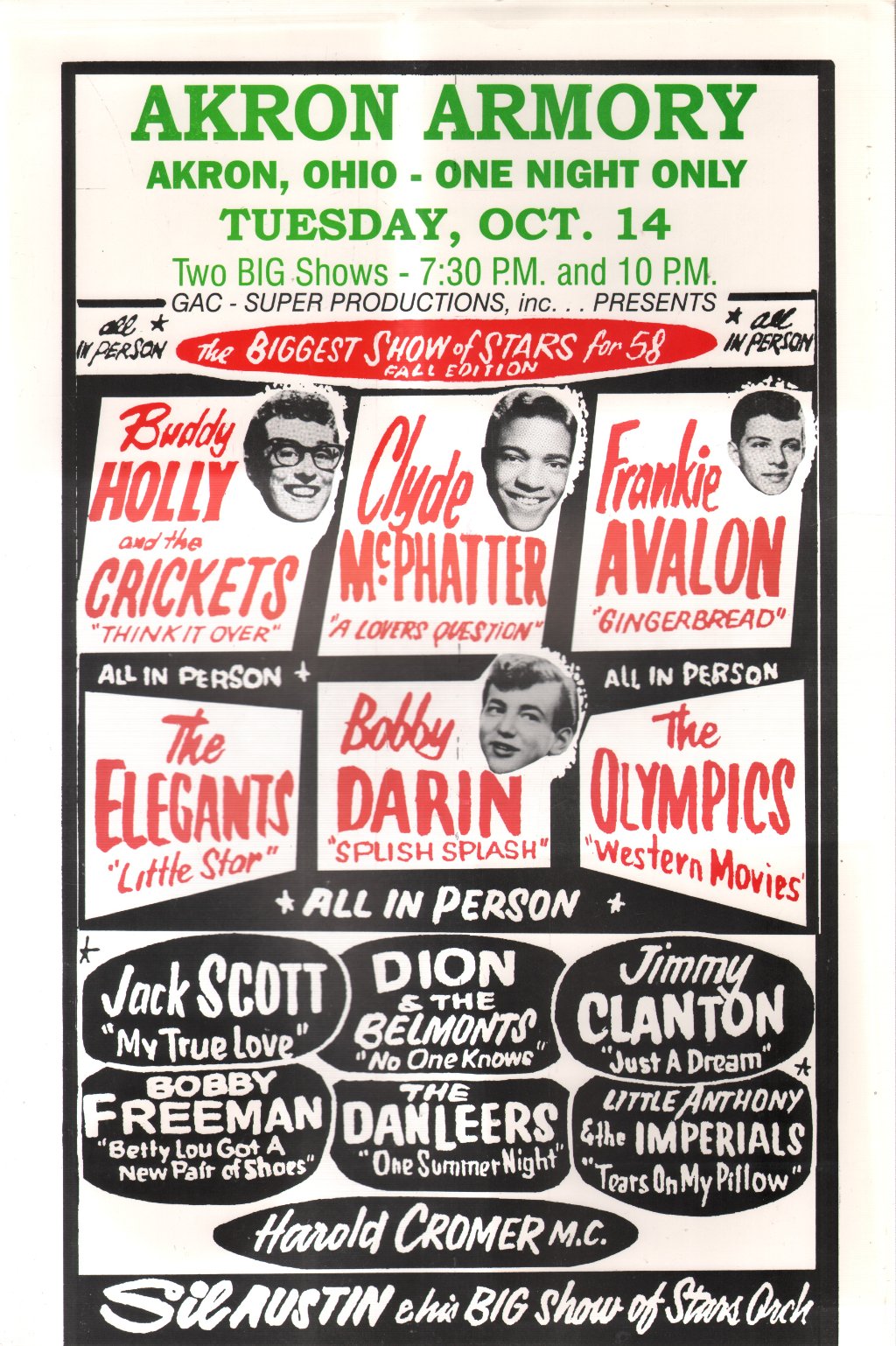 Various Artists - Akron Armory Oct 14 - Poster