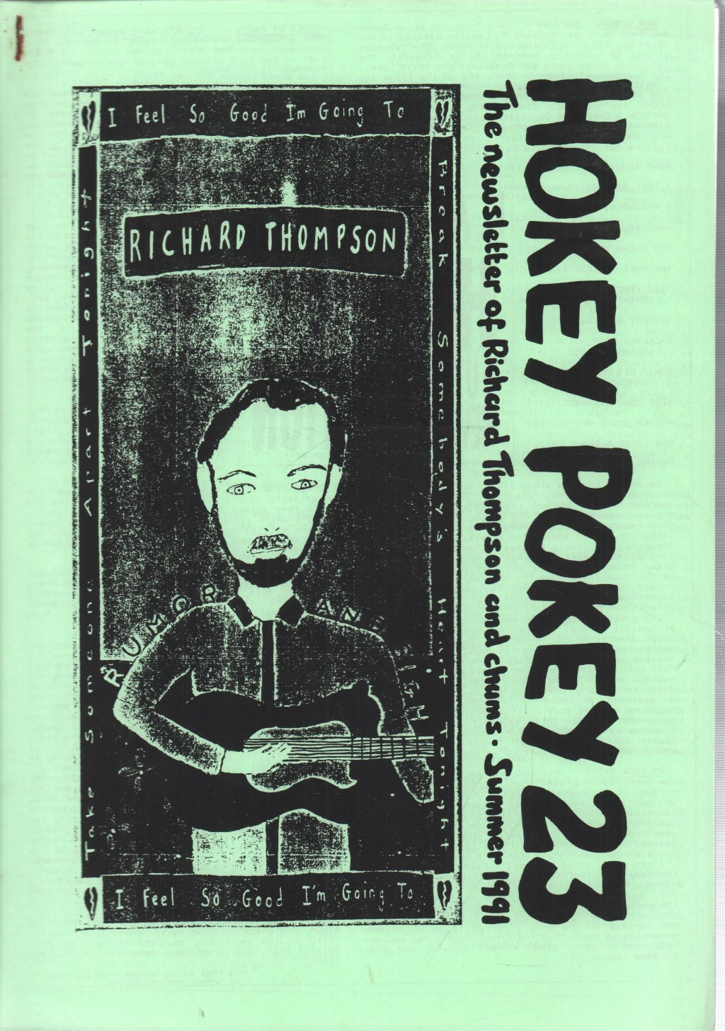 Richard Thompson - Hokey Pokey 23 - Summer 1991 - Fanzine