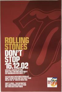 Rolling Stones - Don't Stop - Poster