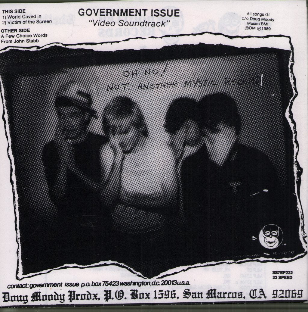 Government Issue - Video Soundtrack - 7 Inch
