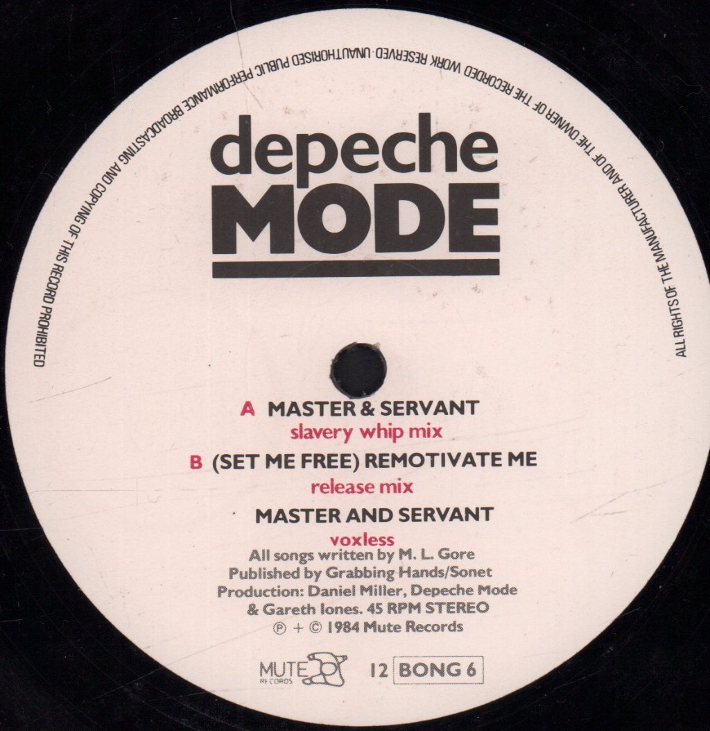 Depeche Mode - Master And Servant - 12 Inch