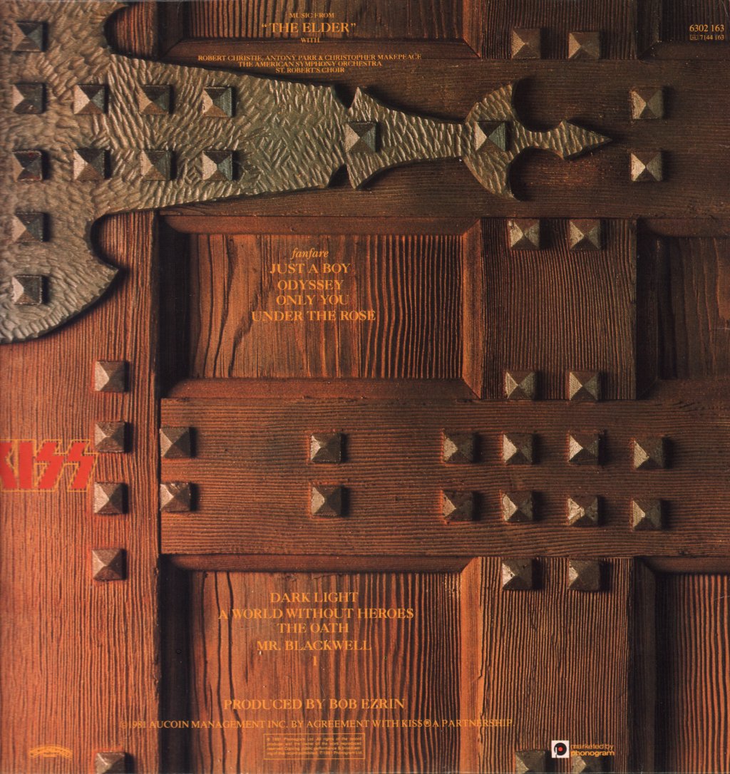 Kiss - Music From The Elder - Lp
