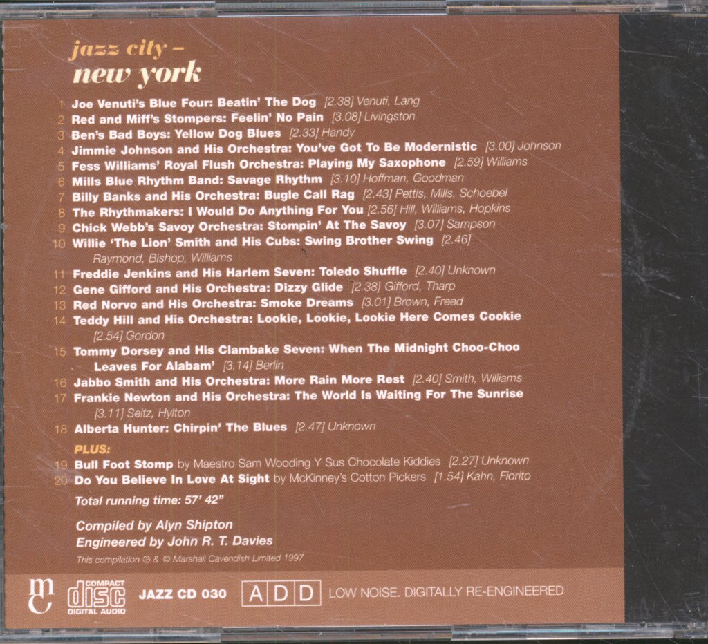 Various Artists - Jazz City - New York - Cd