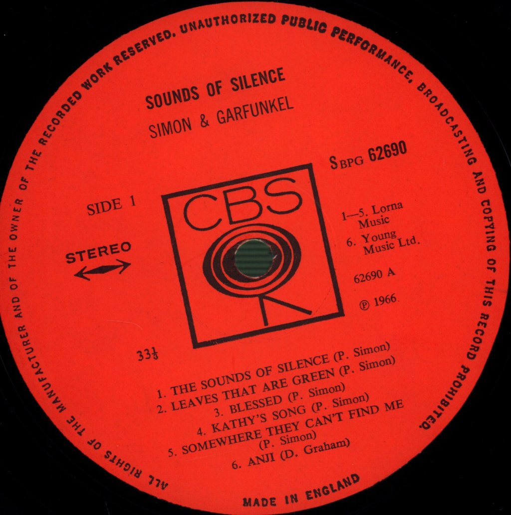 Simon And Garfunkel - Sounds Of Silence - Lp