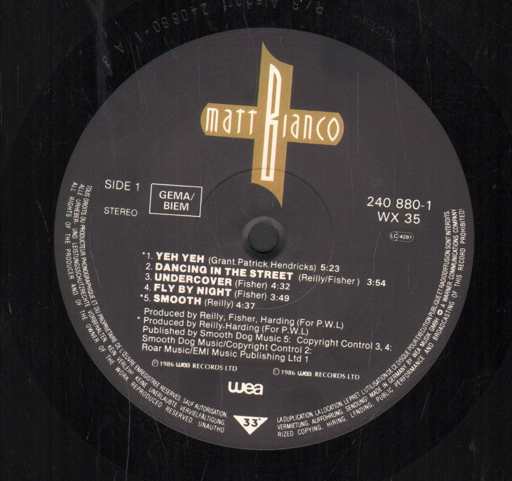 Matt Bianco - Matt Bianco - Lp