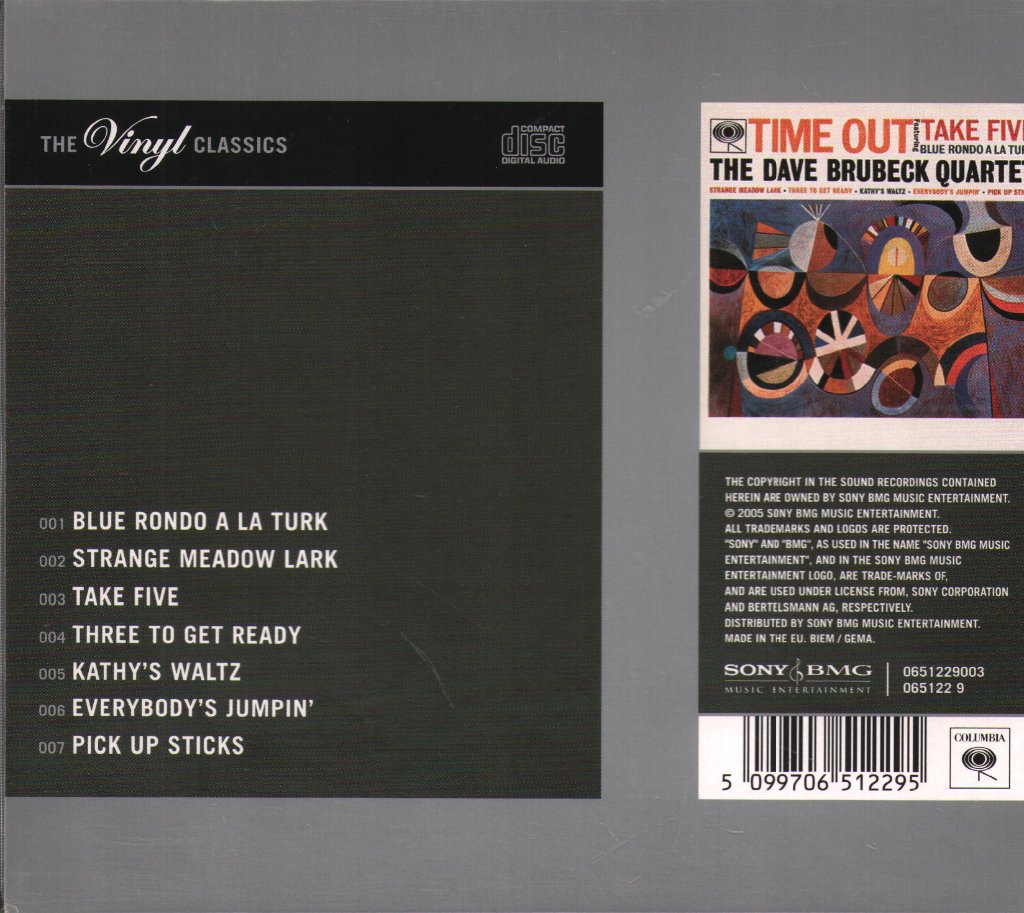 Dave Brubeck Quartet - Time Out - Cd