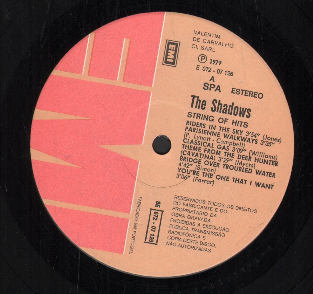 Shadows - String Of Hits - Lp