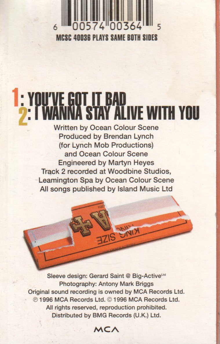 Ocean Colour Scene - You've Got It Bad - Cassette
