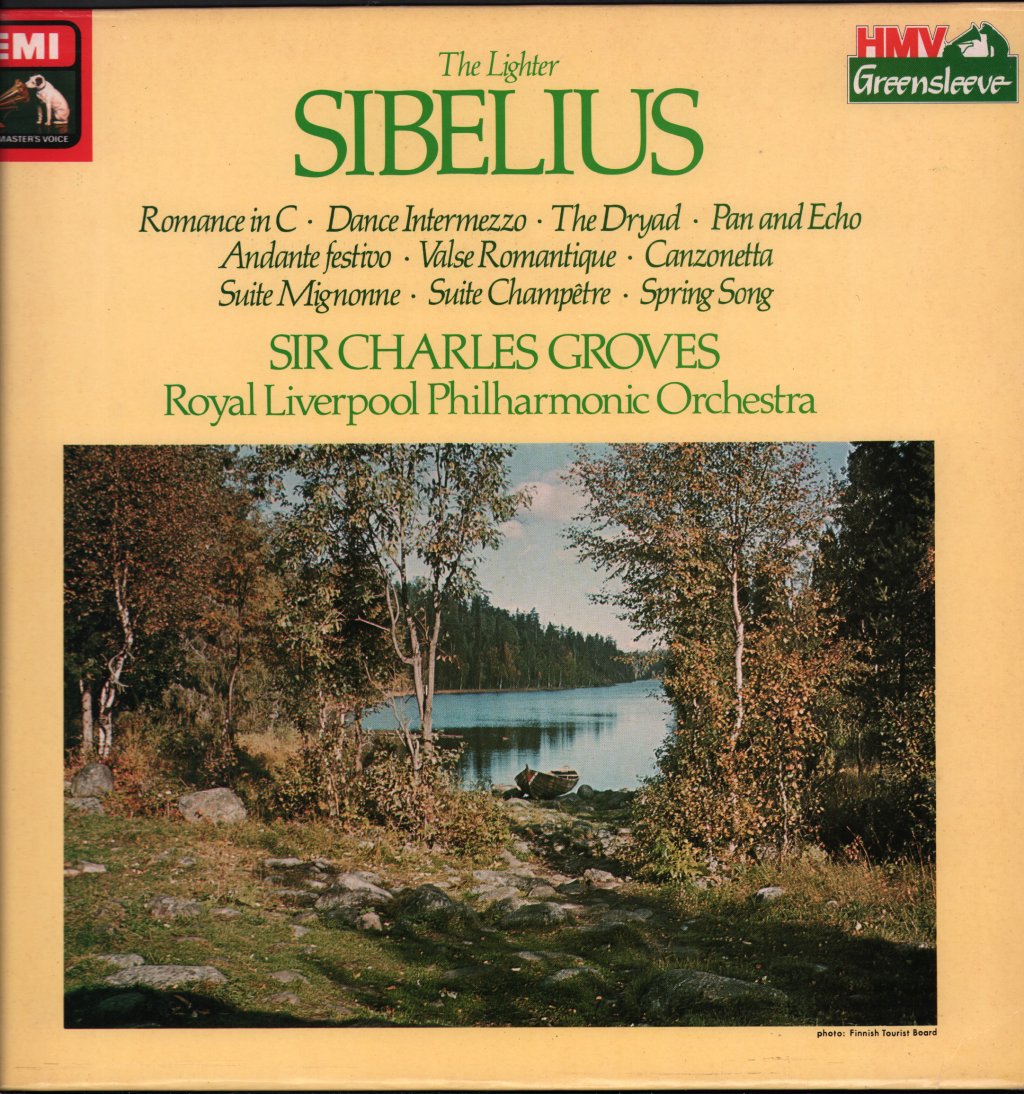 Sir Charles Groves / Royal Liverpool Philharmonic Orchestra - Lighter Sibelius - Lp