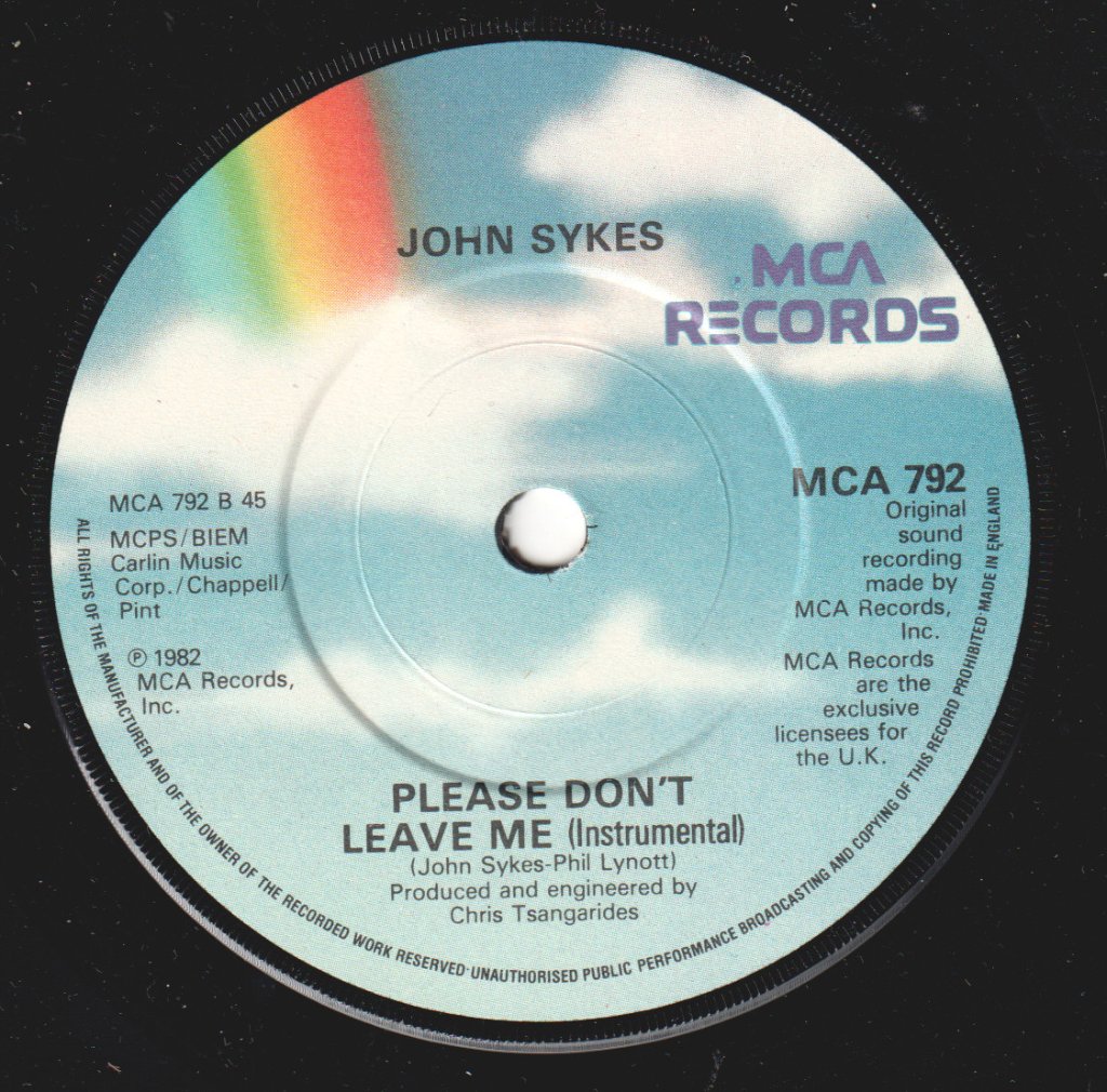 John Sykes - Please Don't Leave Me - 7 Inch
