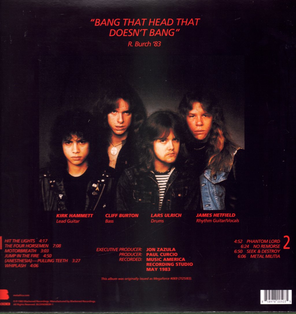Metallica - Kill 'Em All - Lp