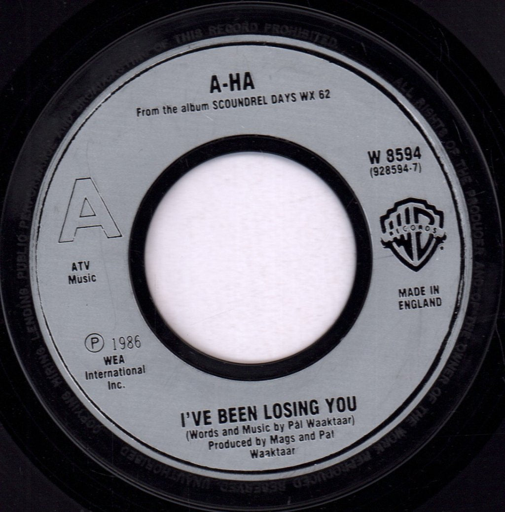 A-Ha - I've Been Losing You - 7 Inch