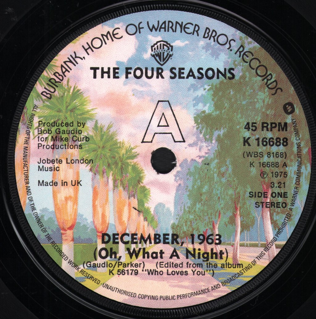 Four Seasons - December 1963 - 7 Inch
