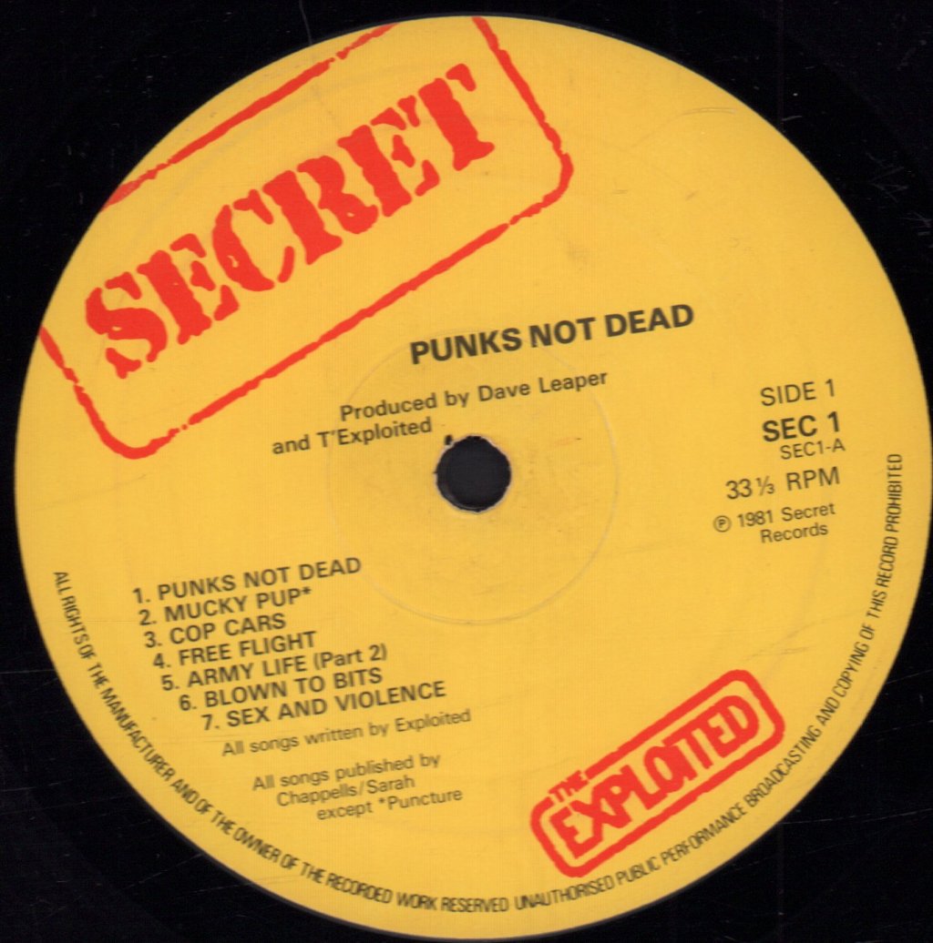 Exploited - Punks Not Dead - Lp