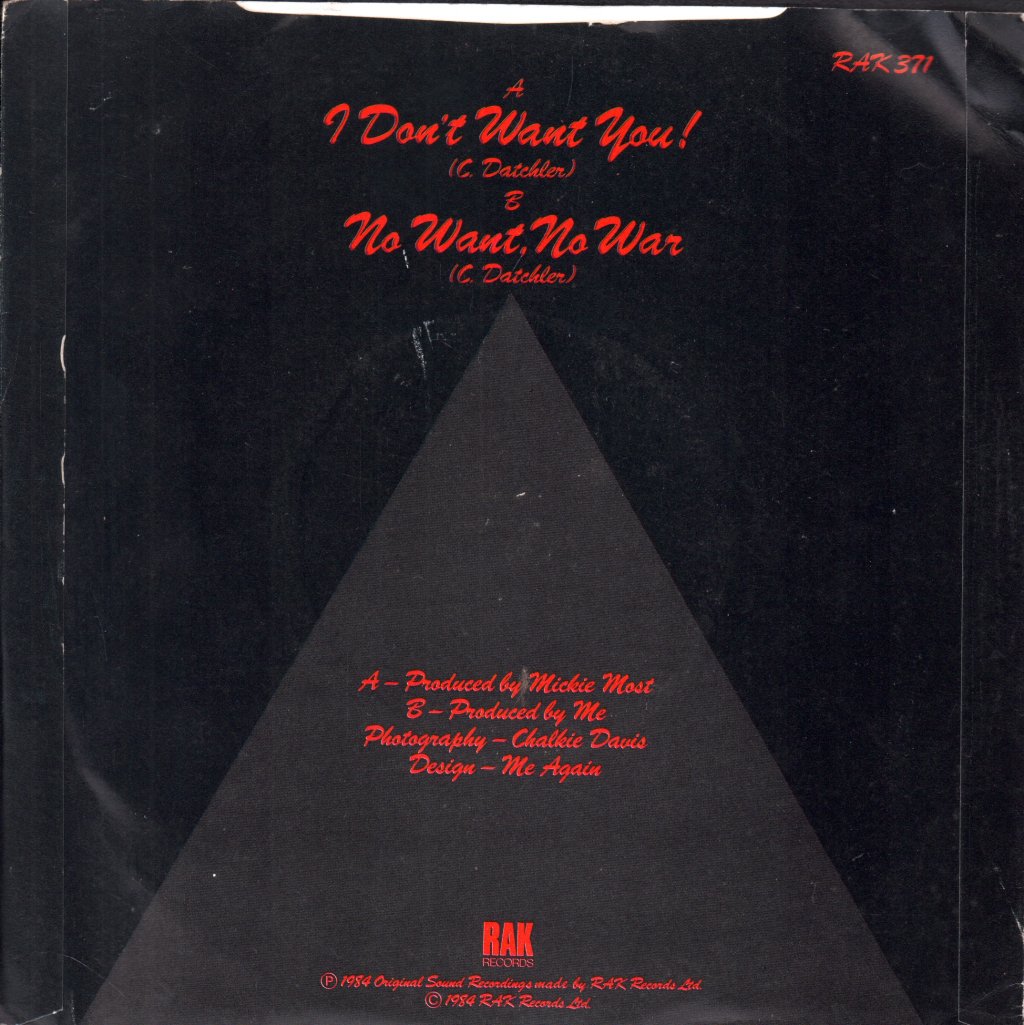 Clark Datchler - I Don't Want You - 7 Inch