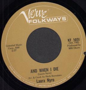 Laura Nyro - And When I Die - 7 Inch