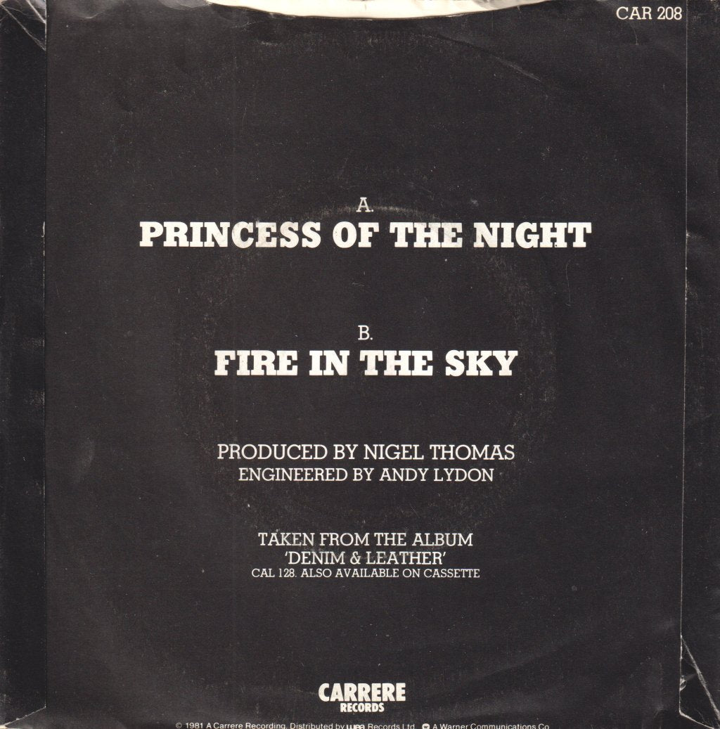 Saxon - Princess Of The Night - 7 Inch