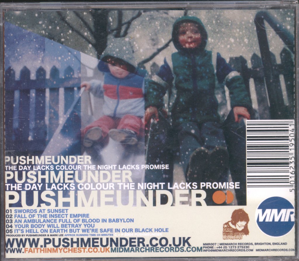 Pushmeunder - Day Lacks Colour The Night Lacks Promise - Cd