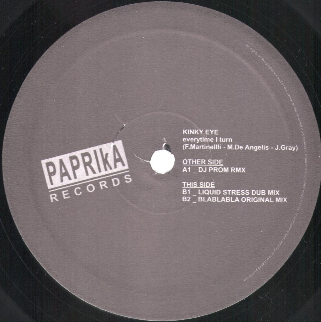 Kinky Eye - Everytime I Turn - 12 Inch