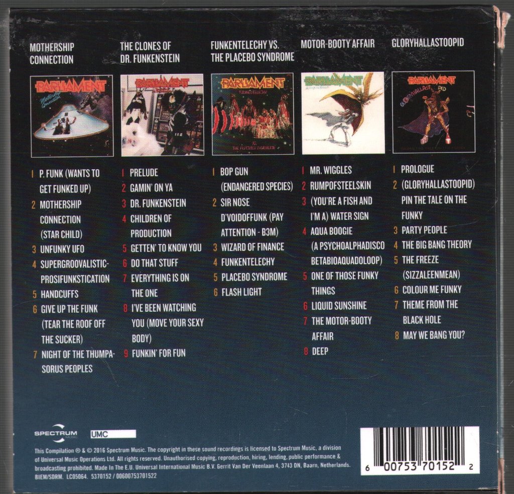 Parliament - 5 Classic Albums - Cd Set