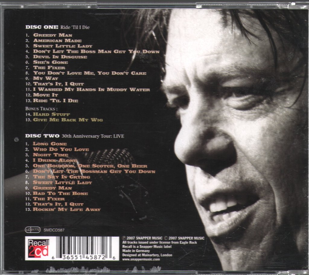 George Thorogood & The Destroyers - Taking Care Of Business - Double Cd