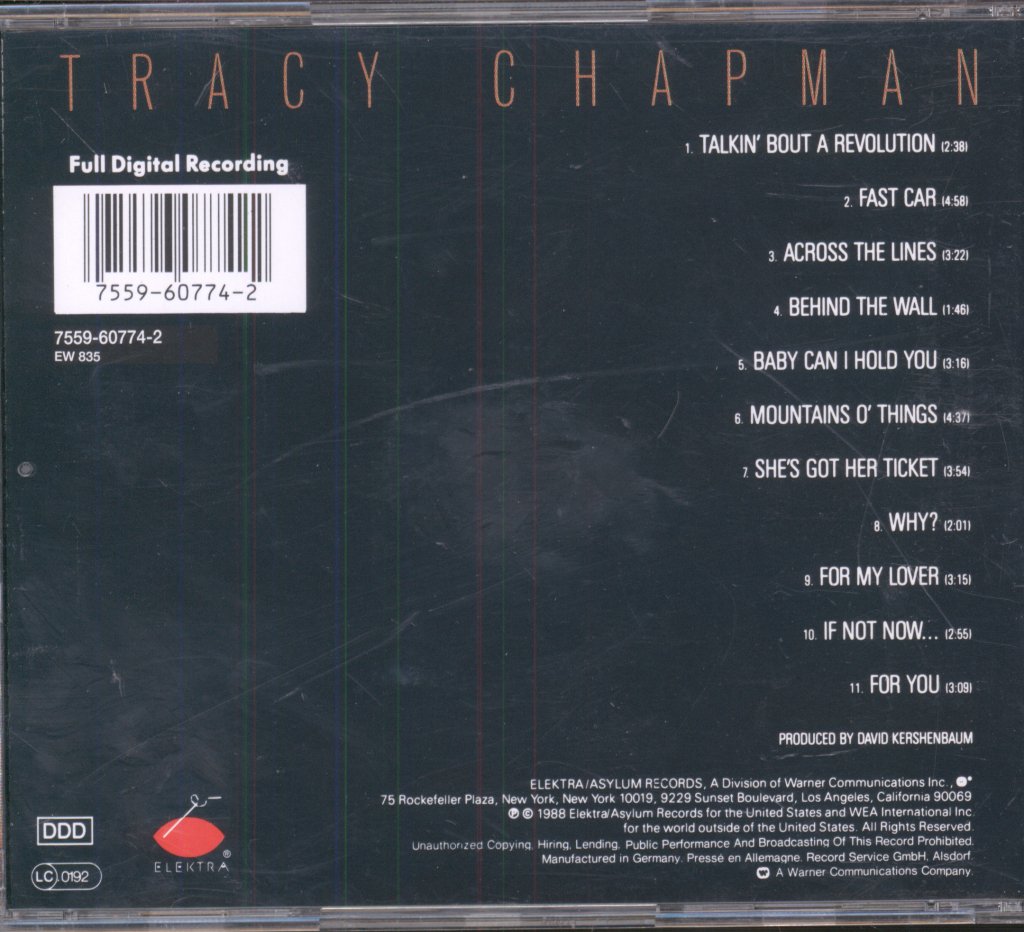 Tracy Chapman - Tracy Chapman - Cd