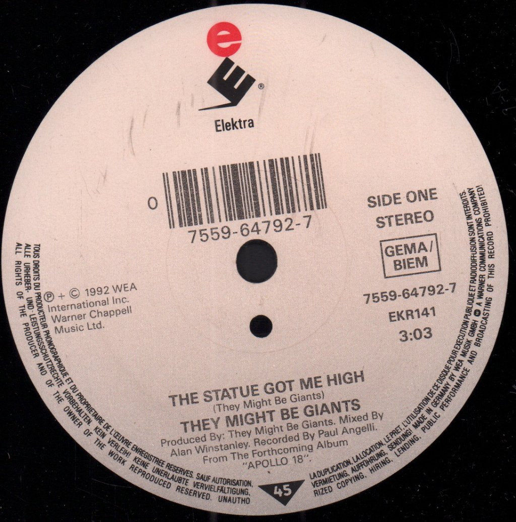 They Might Be Giants - Statue Got Me High - 7 Inch