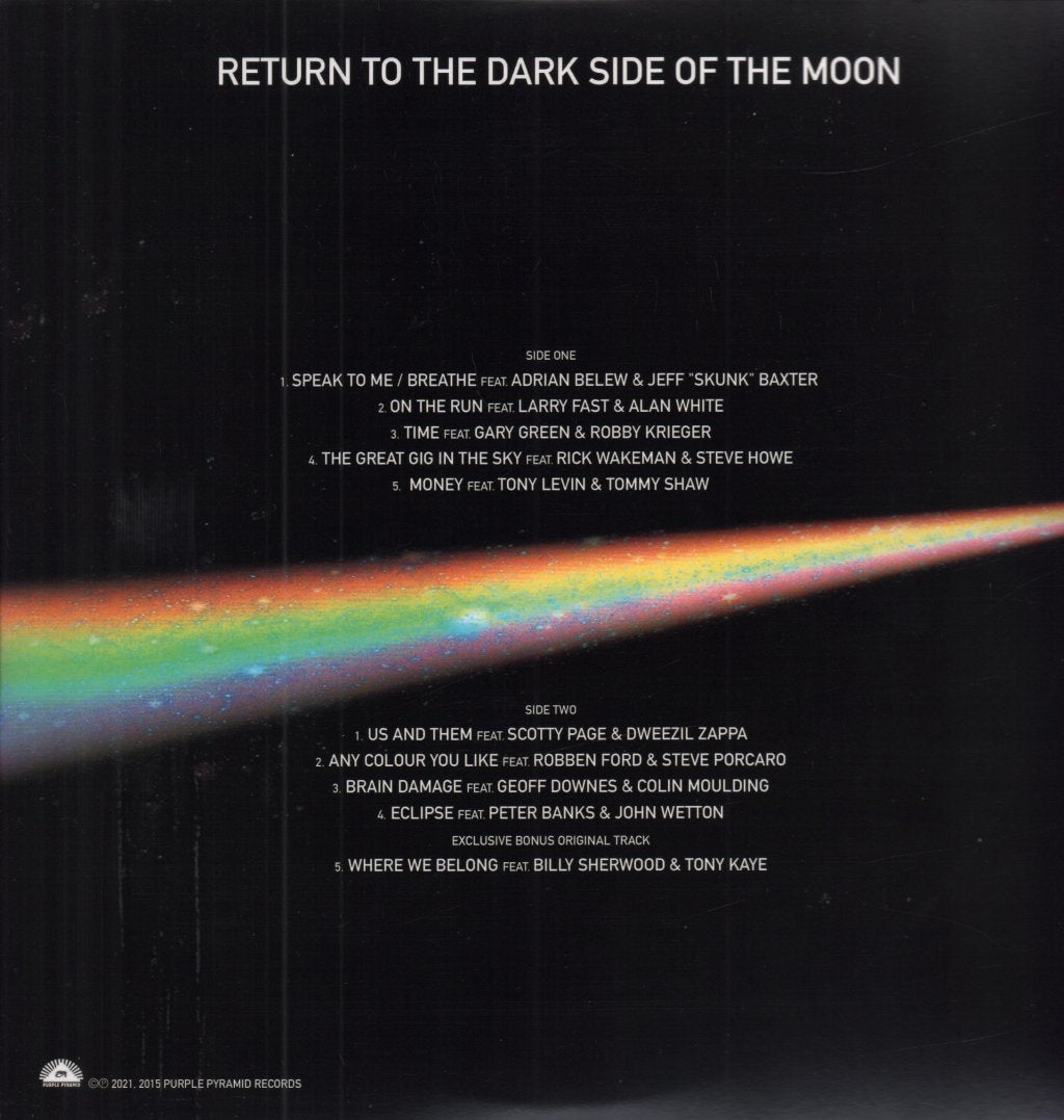 Various Artists - Return To The Dark Side Of The Moon A Tribute To Pink Floyd - Lp