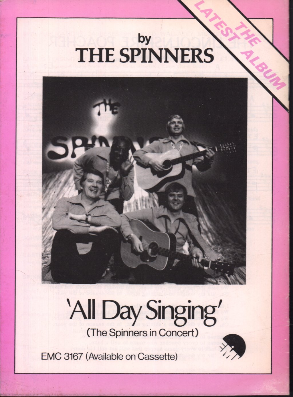 Spinners (Folk Group) - All Day Singing - Tour Programme