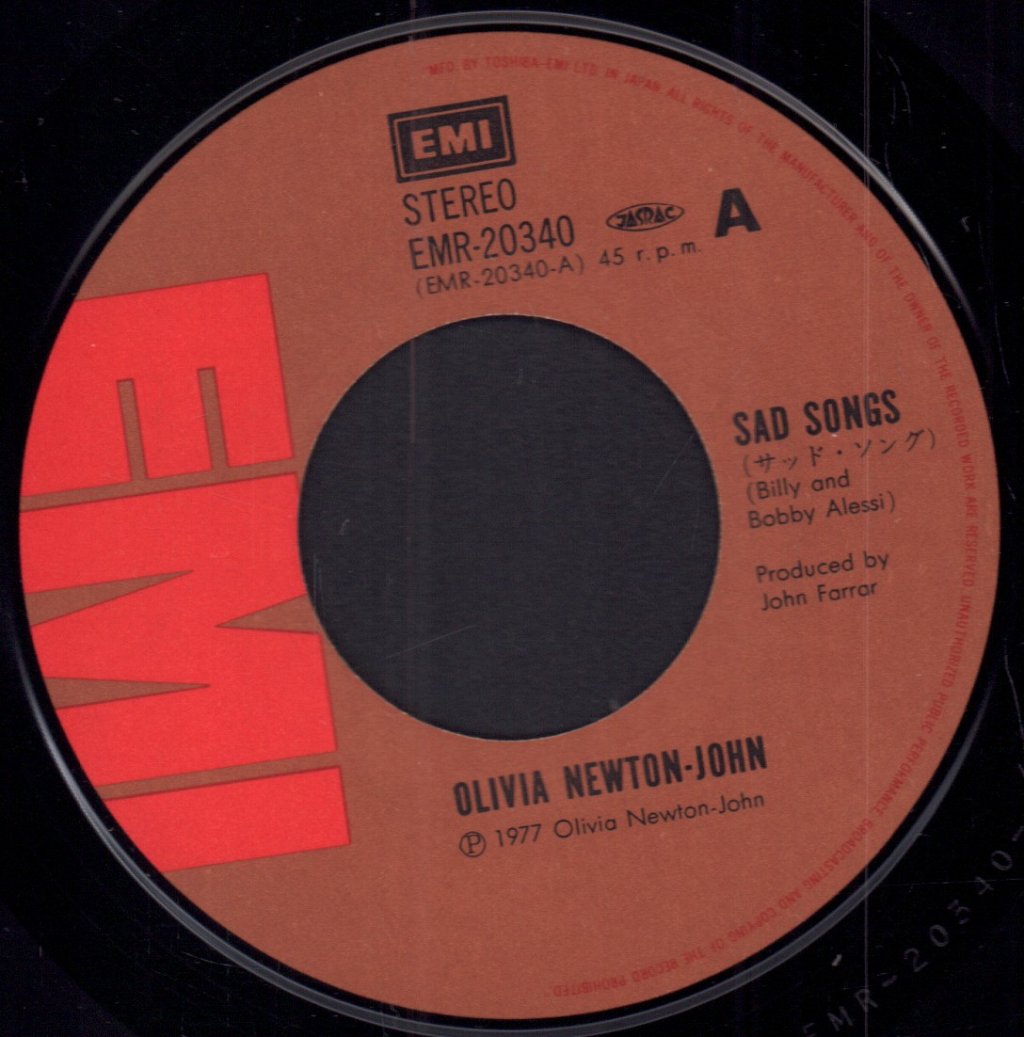 Olivia Newton John - Sad Songs - 7 Inch