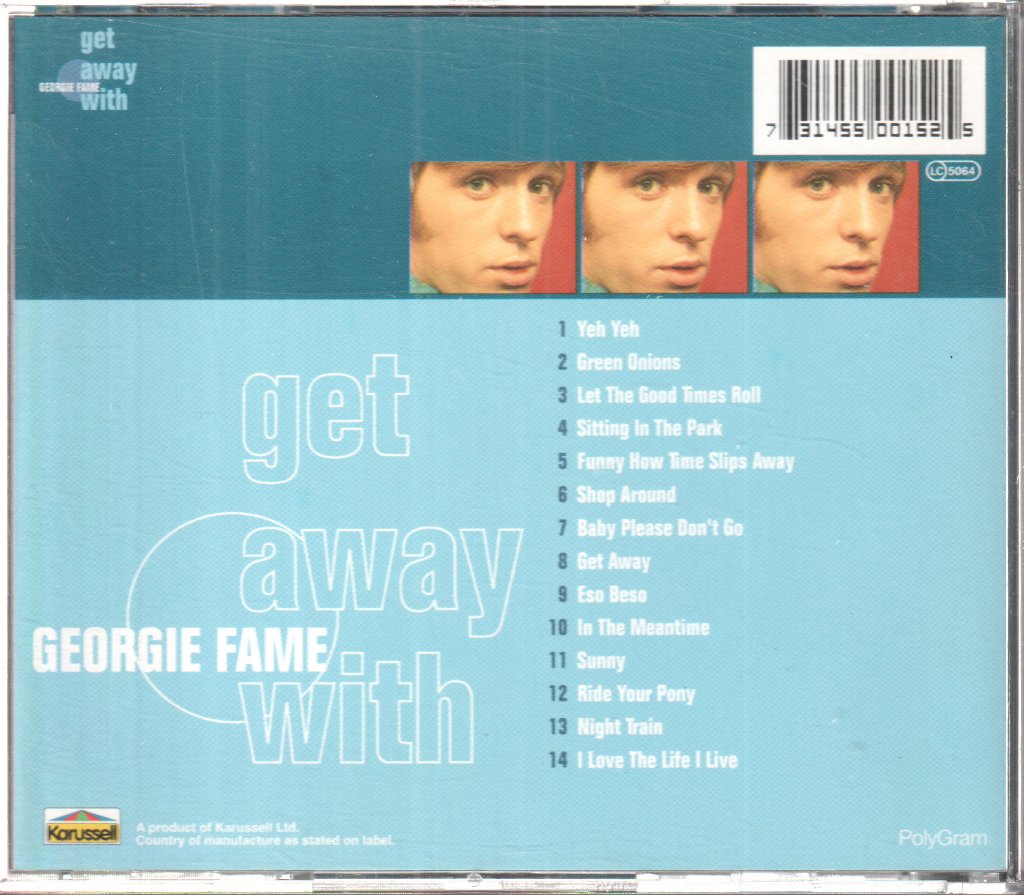 Georgie Fame - Get Away With Georgie Fame - Cd