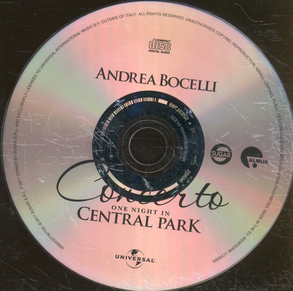 Andrea Bocelli - Concerto: One Night In Central Park - Cd