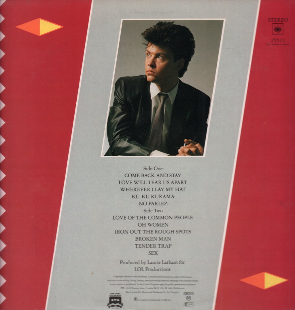 Paul Young - No Parlez - Lp