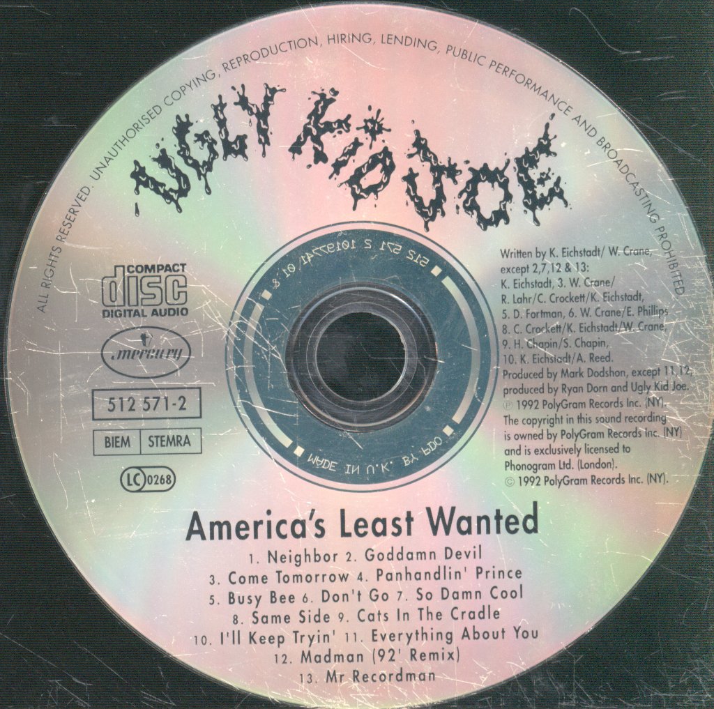 Ugly Kid Joe - America's Least Wanted - Cd