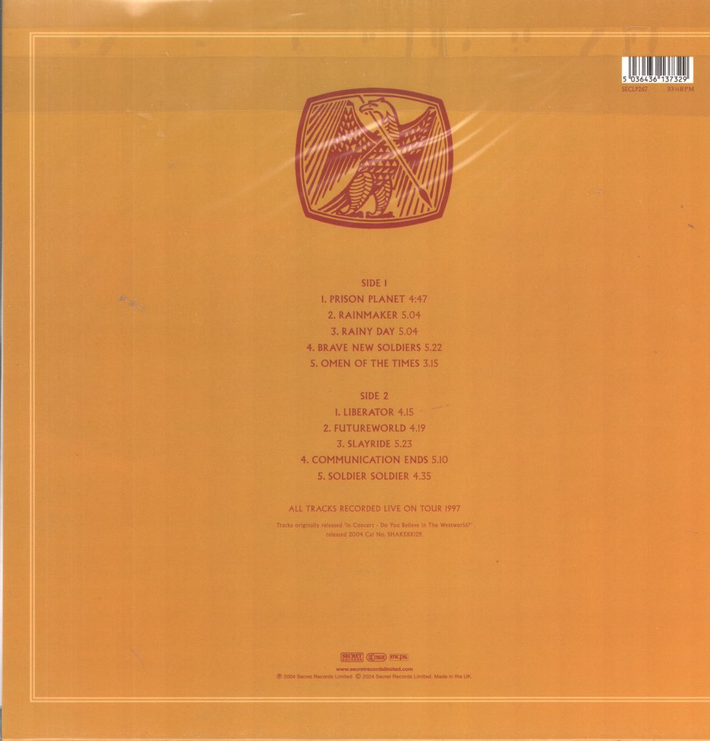 Spear Of Destiny - Live On Tour 1997 - Lp