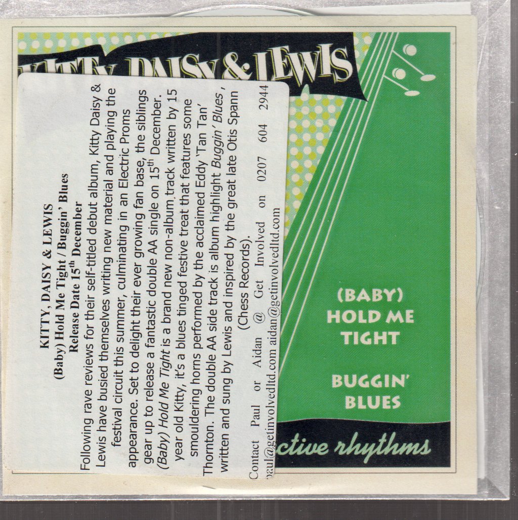 Kitty, Daisy & Lewis - (Baby) Hold Me Tight / Buggin' Blues - Cdr