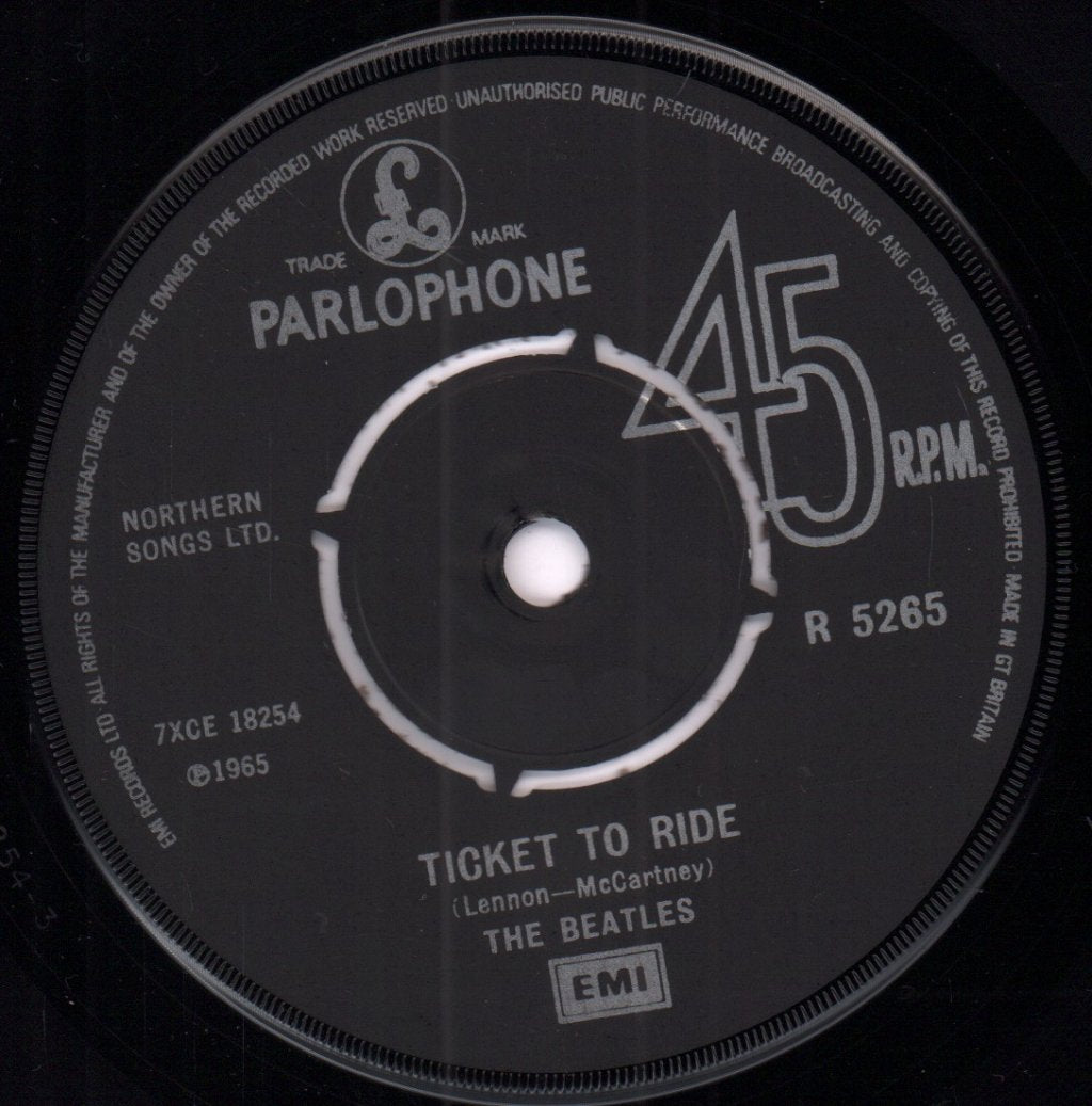 Beatles - Ticket To Ride - 7 Inch