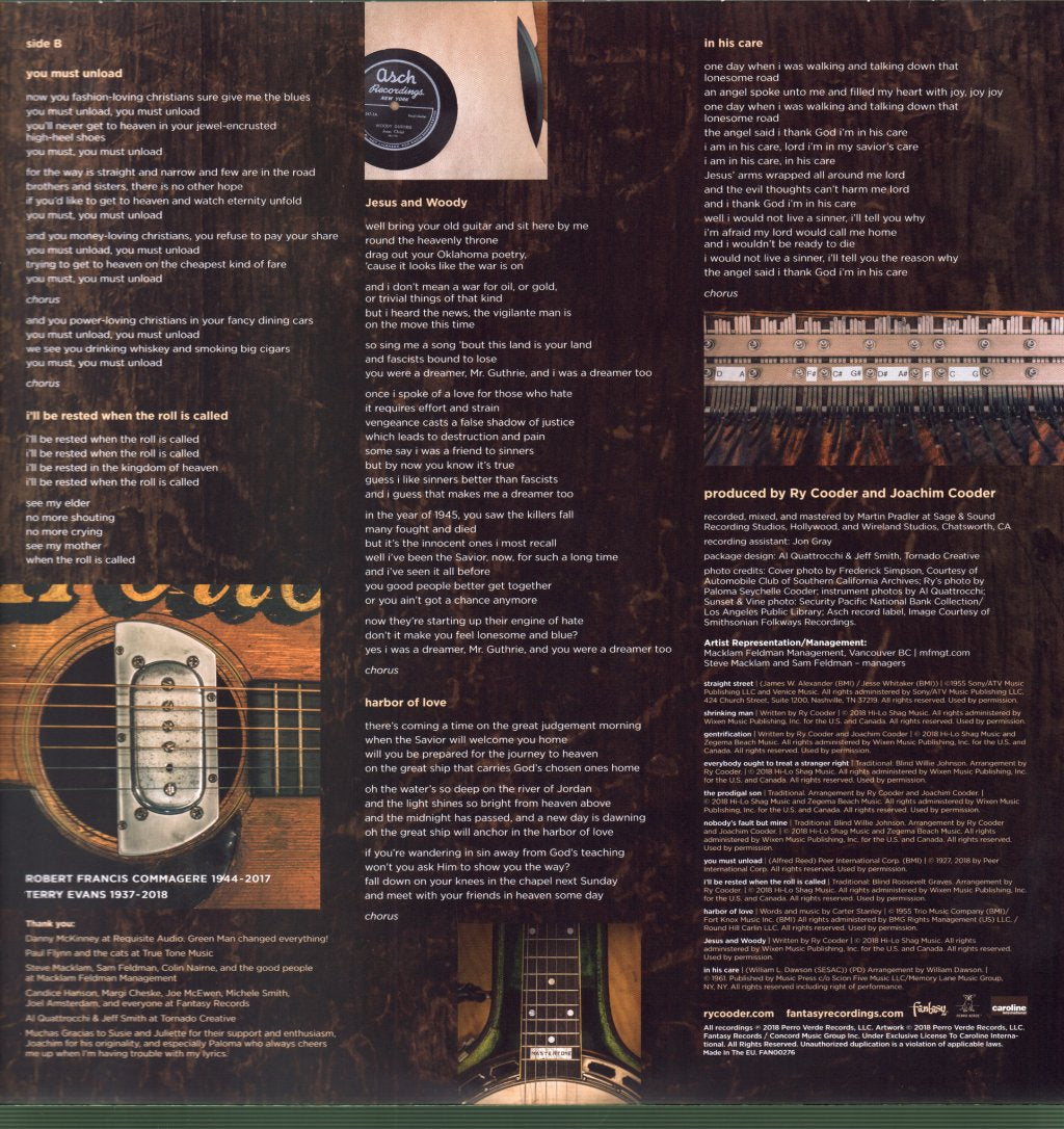Ry Cooder - Prodigal Son - Lp