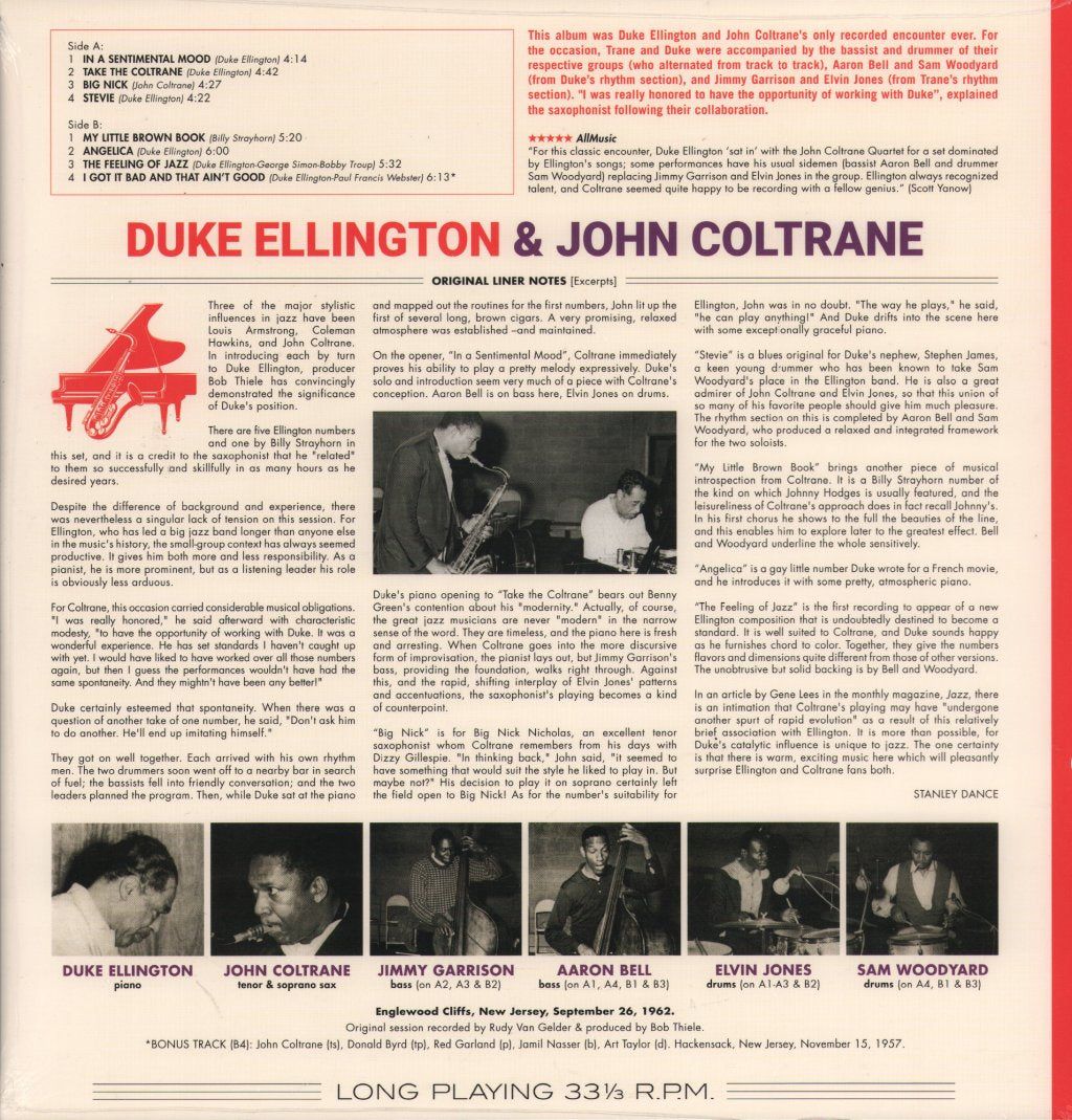 Duke Ellington & John Coltrane - Duke Ellington & John Coltrane - Lp