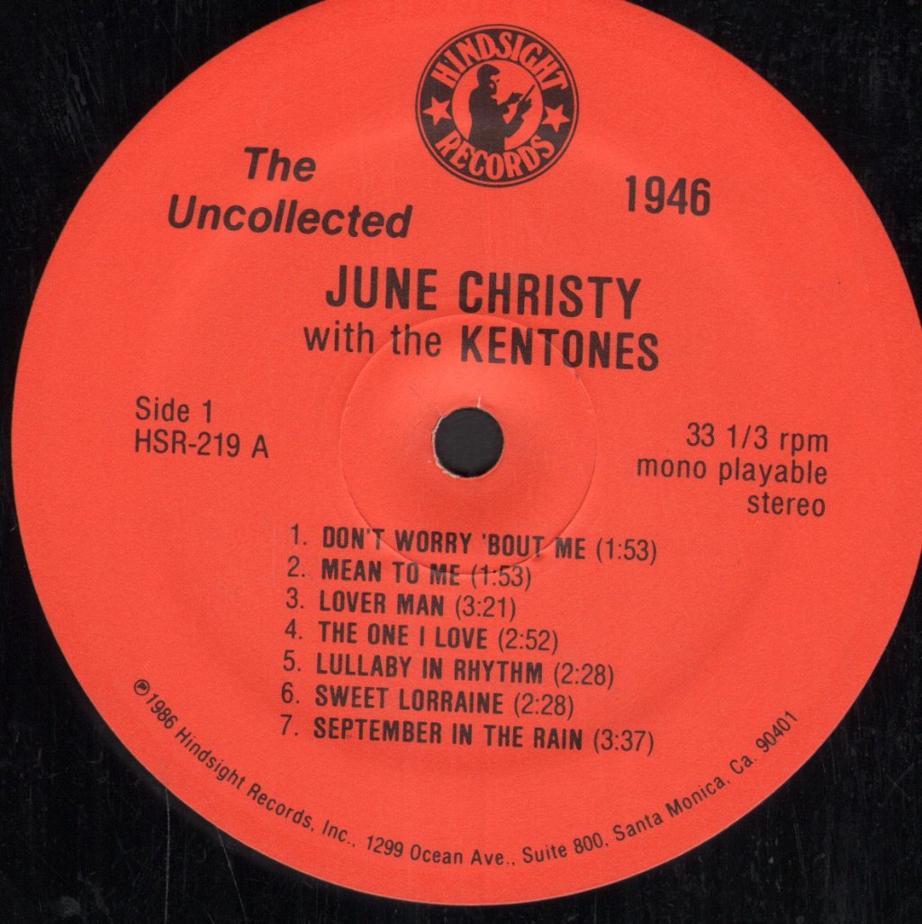 June Christy - Uncollected - Lp